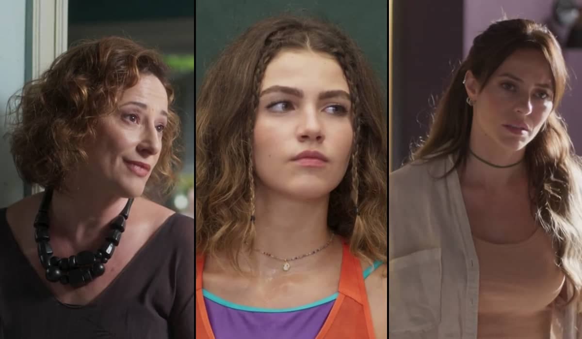 Olívia se irrita com aproximação de Lou e Pat em Cara e Coragem