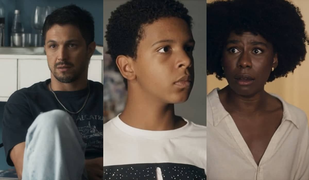 Oto protege Laís durante ataque de Theo, que agride a própria mãe em Travessia